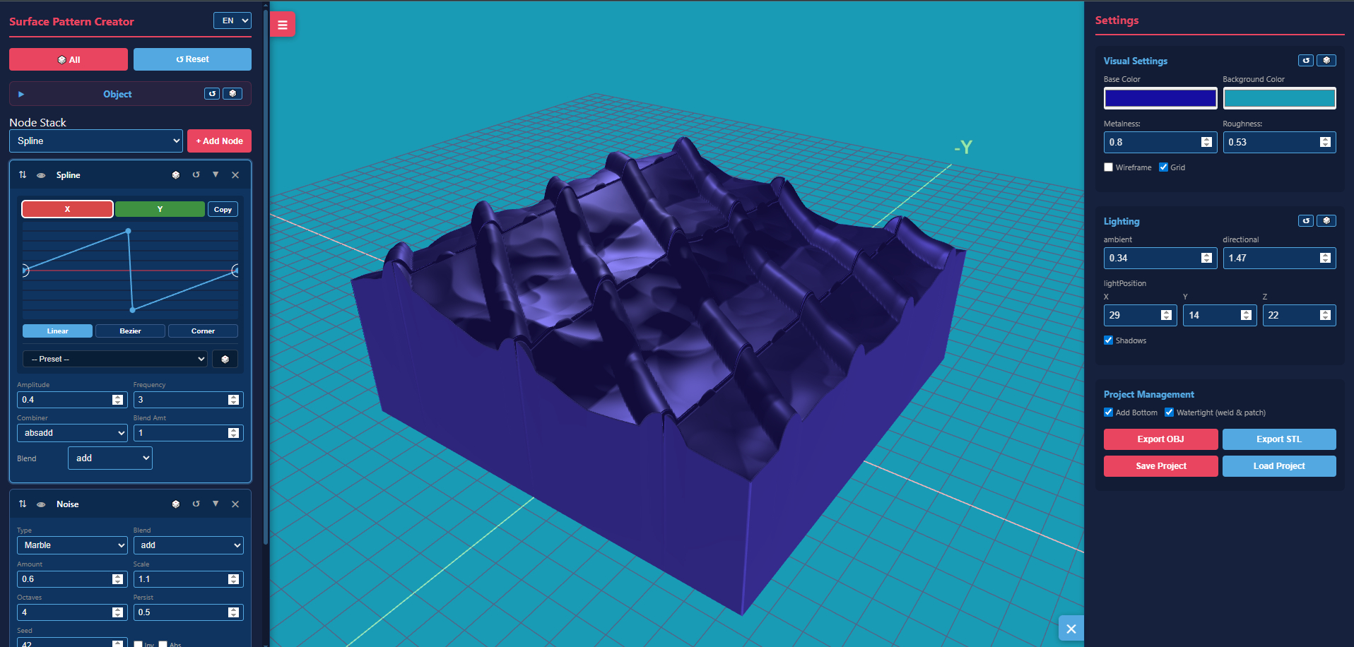 Screenshot of Pattern Designer
